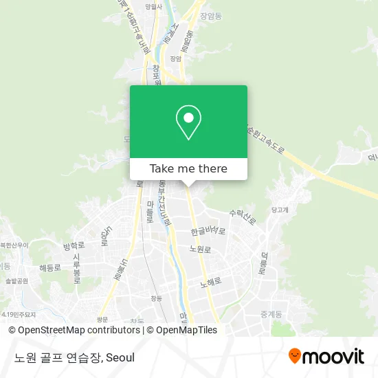 노원 골프 연습장 map