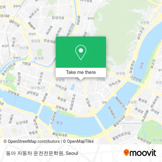 동아 자동차 운전전문학원 map
