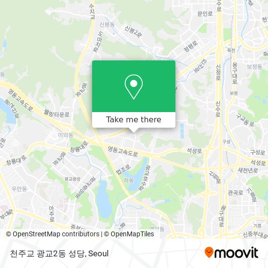 천주교 광교2동 성당 map