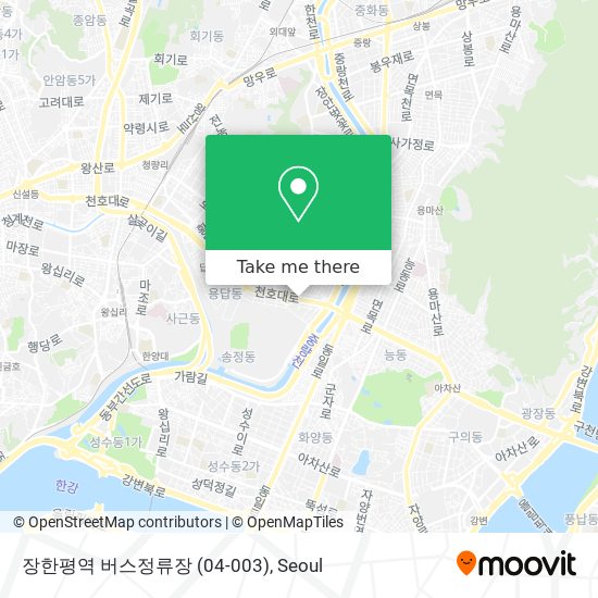 장한평역 버스정류장 (04-003) map