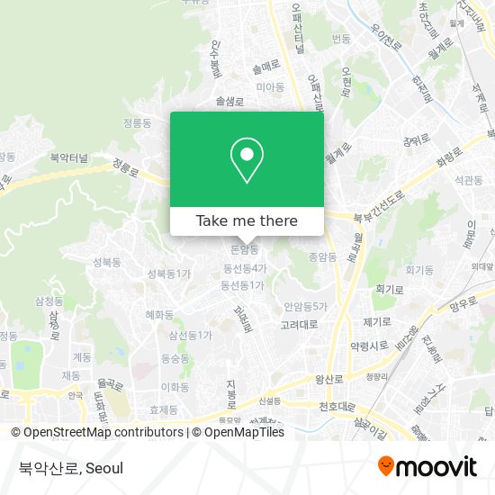 북악산로 map
