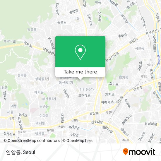 안암동 map