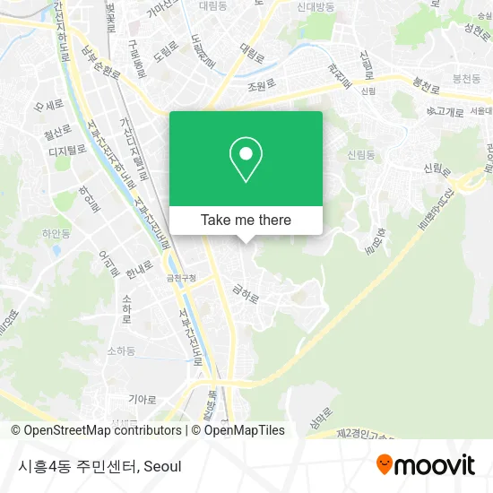 시흥4동 주민센터 map