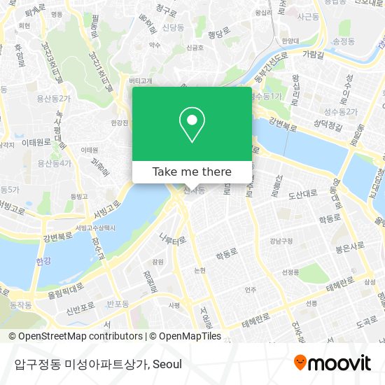 압구정동 미성아파트상가 map
