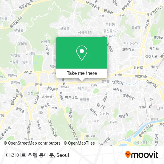 메리어트 호텔 동대문 map