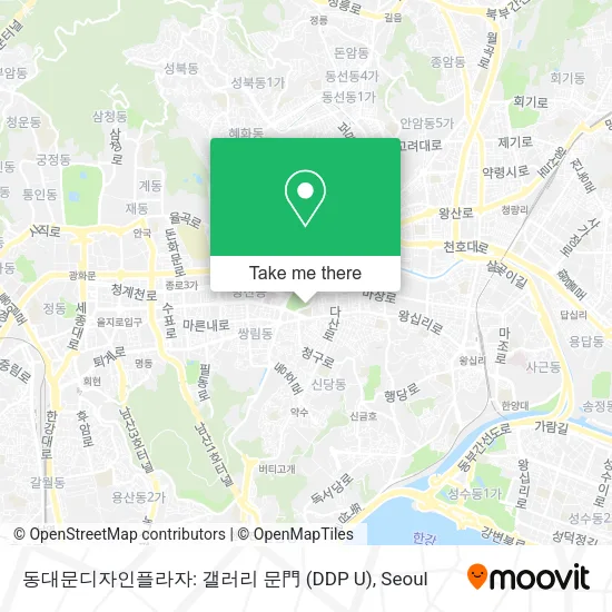 동대문디자인플라자: 갤러리 문門 (DDP U) map