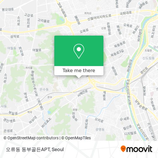 오류동 동부골든APT map