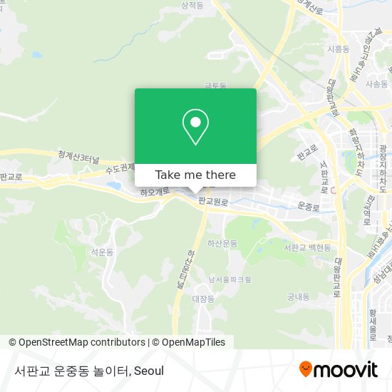 서판교 운중동 놀이터 map
