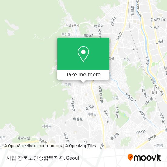 시립 강북노인종합복지관 map