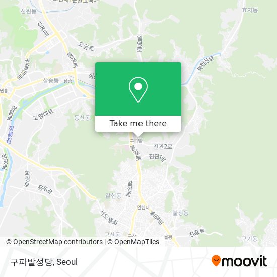 구파발성당 map
