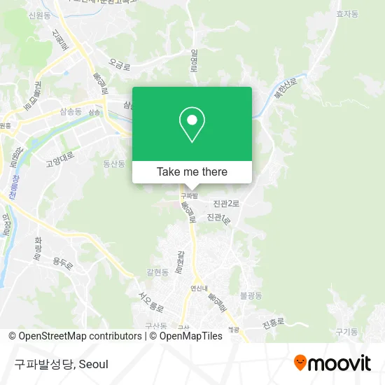 구파발성당 map