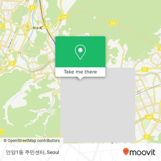 안양1동 주민센터 map