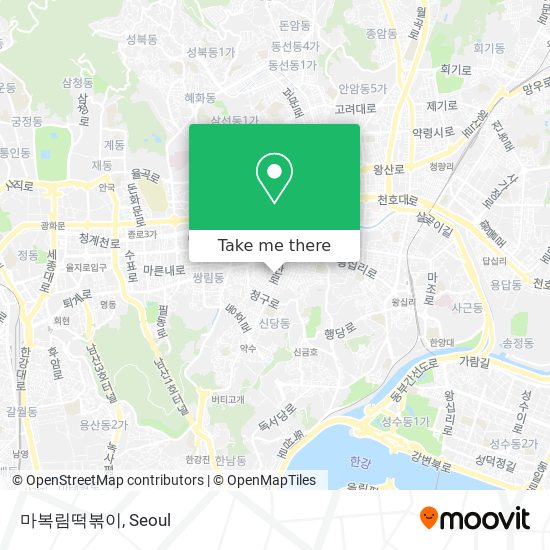 마복림떡볶이 map