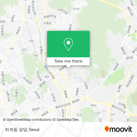 하계동 성당 map