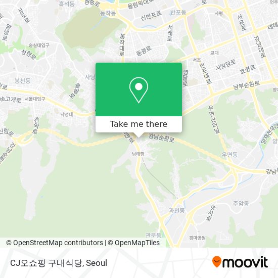CJ오쇼핑 구내식당 map