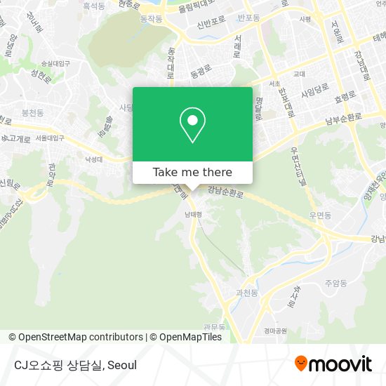 CJ오쇼핑 상담실 map