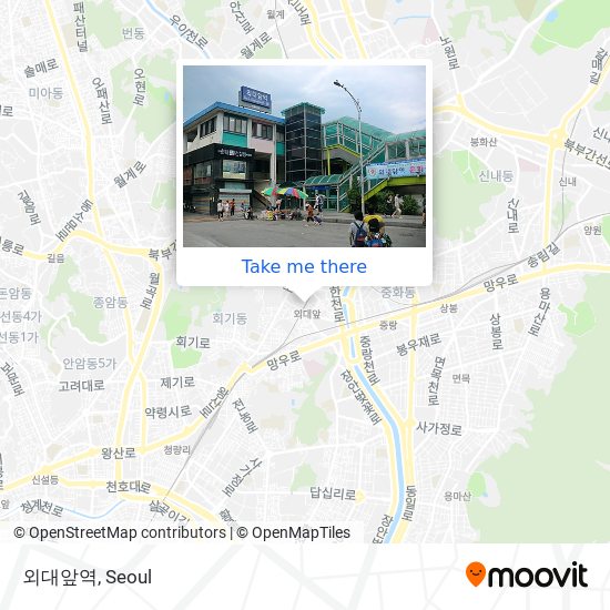 외대앞역 map