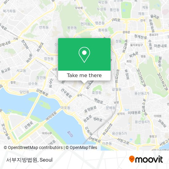 서부지방법원 map
