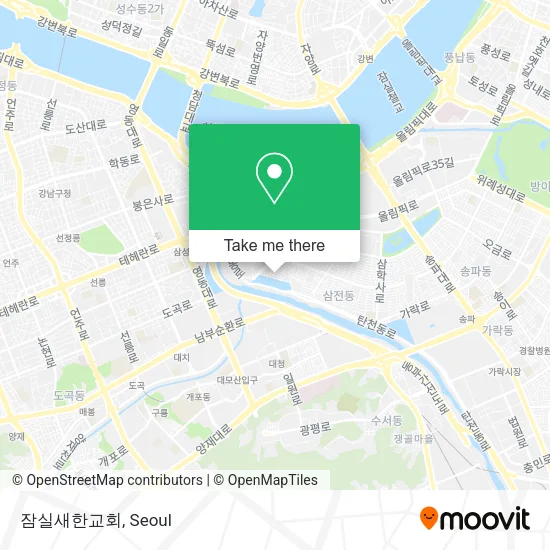 잠실새한교회 map