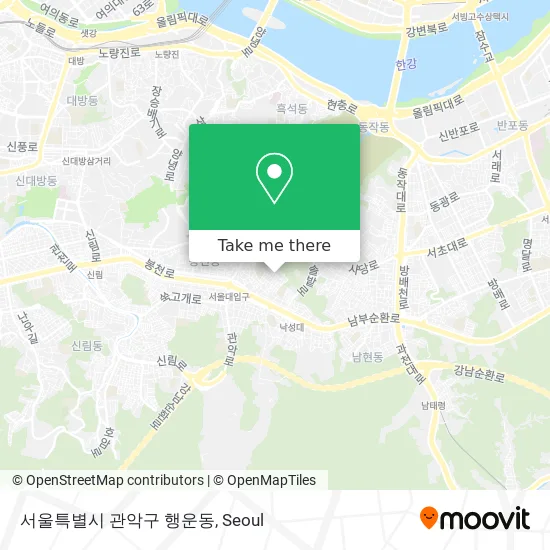 서울특별시 관악구 행운동 map