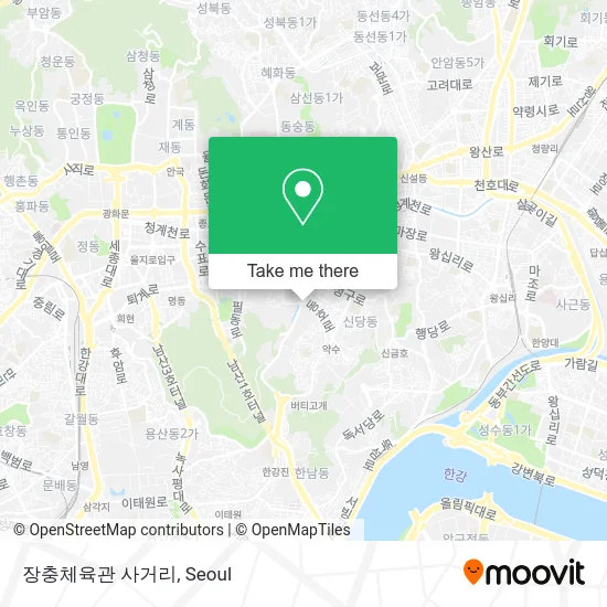 장충체육관 사거리 map
