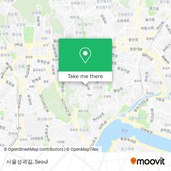 서울성곽길 map