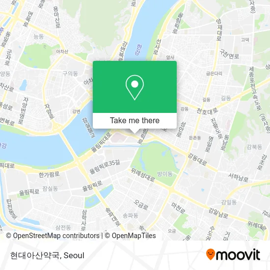 현대아산약국 map