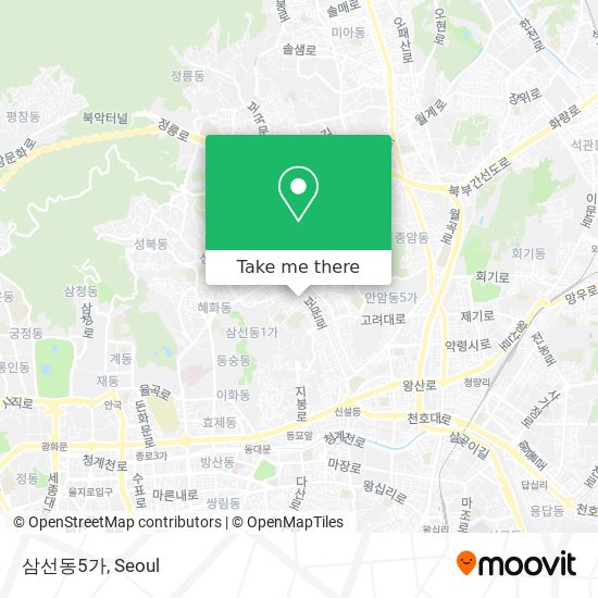 삼선동5가 map