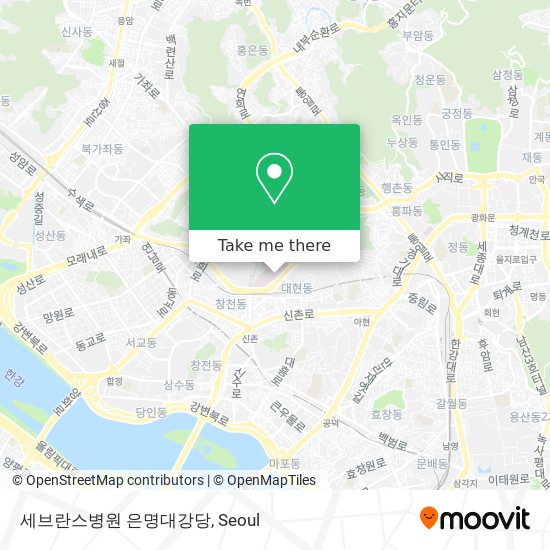 세브란스병원 은명대강당 map