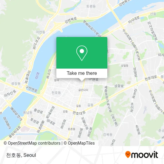 천호동 map