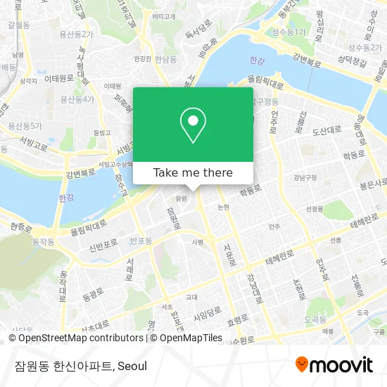잠원동 한신아파트 map