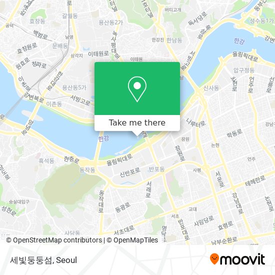 세빛둥둥섬 map