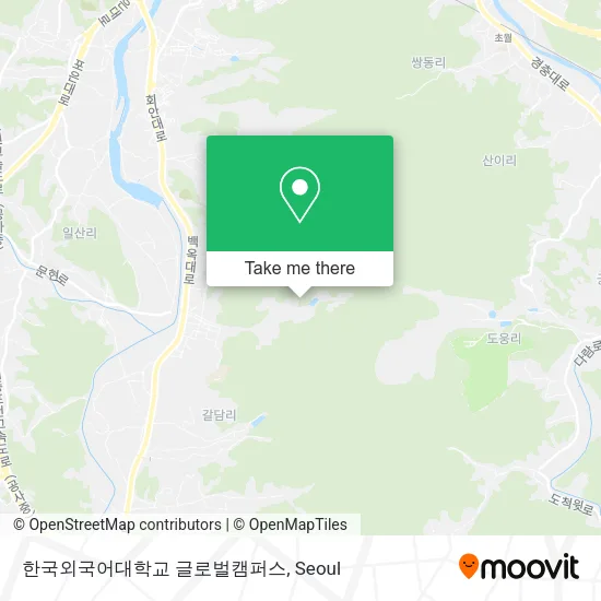 한국외국어대학교 글로벌캠퍼스 map