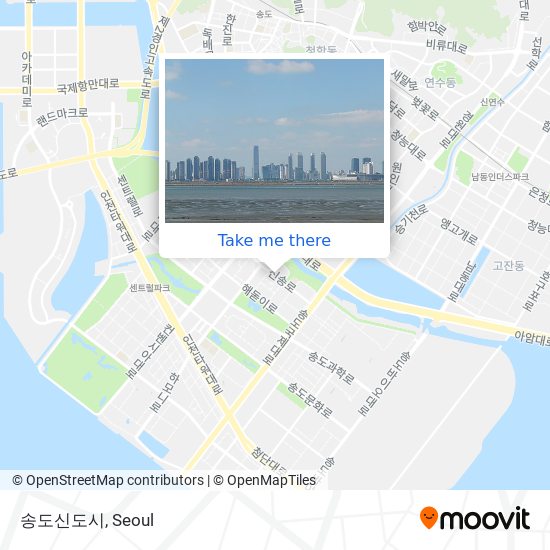 송도신도시 map