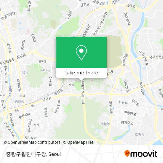 중랑구립잔디구장 map