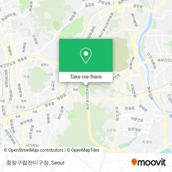중랑구립잔디구장 map