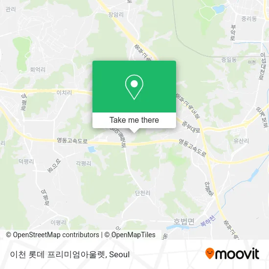 이천 롯데 프리미엄아울렛 map