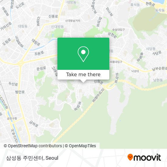 삼성동 주민센터 map