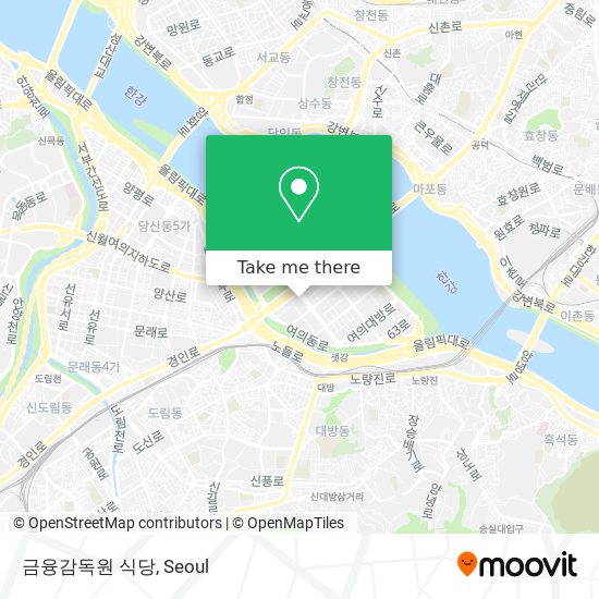 금융감독원 식당 map