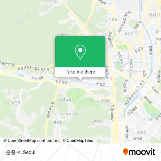 운중로 map