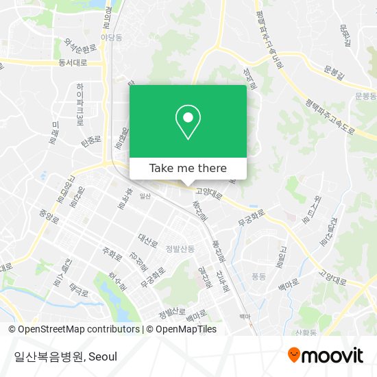 일산복음병원 map