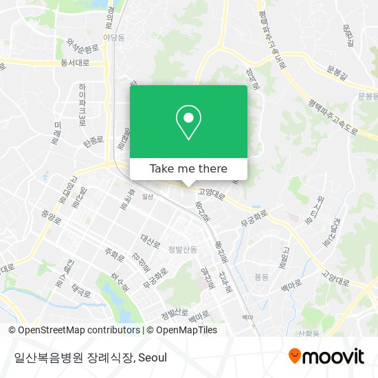 일산복음병원 장례식장 map