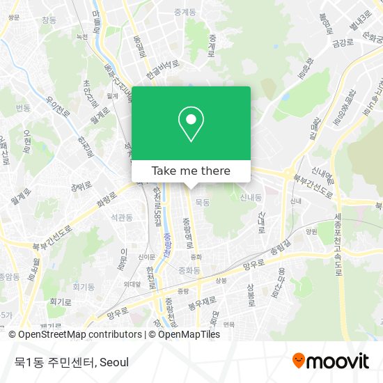 묵1동 주민센터 map