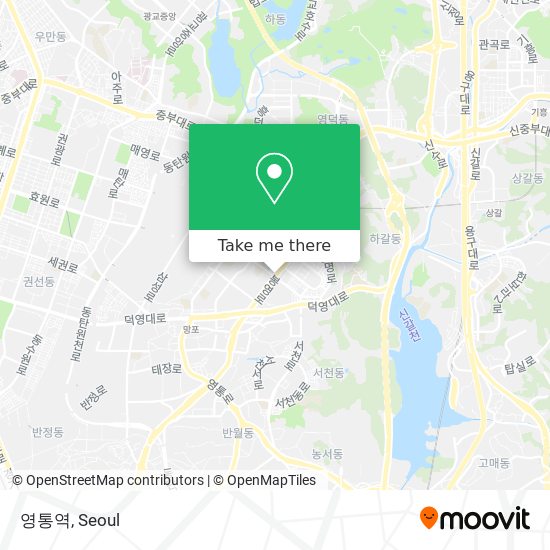 영통역 map