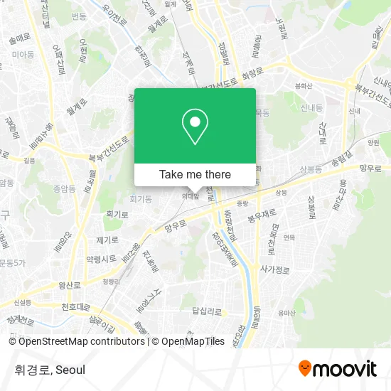 휘경로 map