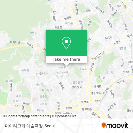 미아리고개 예술극장 map