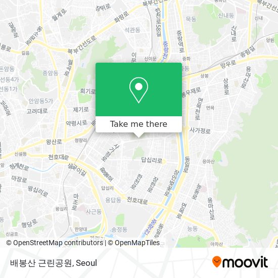 배봉산 근린공원 map