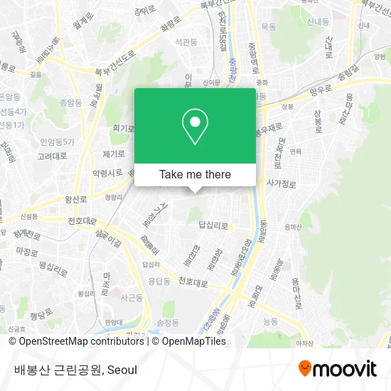 배봉산 근린공원 map