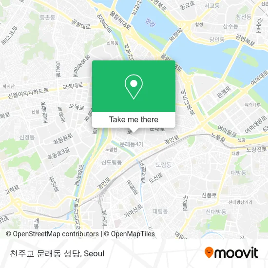 천주교 문래동 성당 map