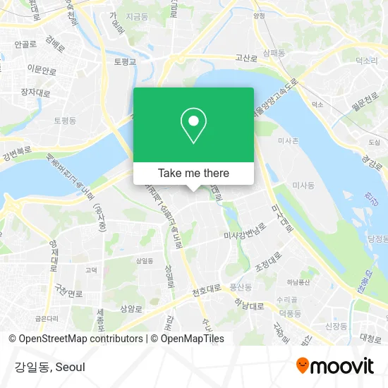 강일동 map